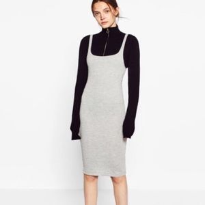 Zara • Trafaluc Grey Fitted Dress